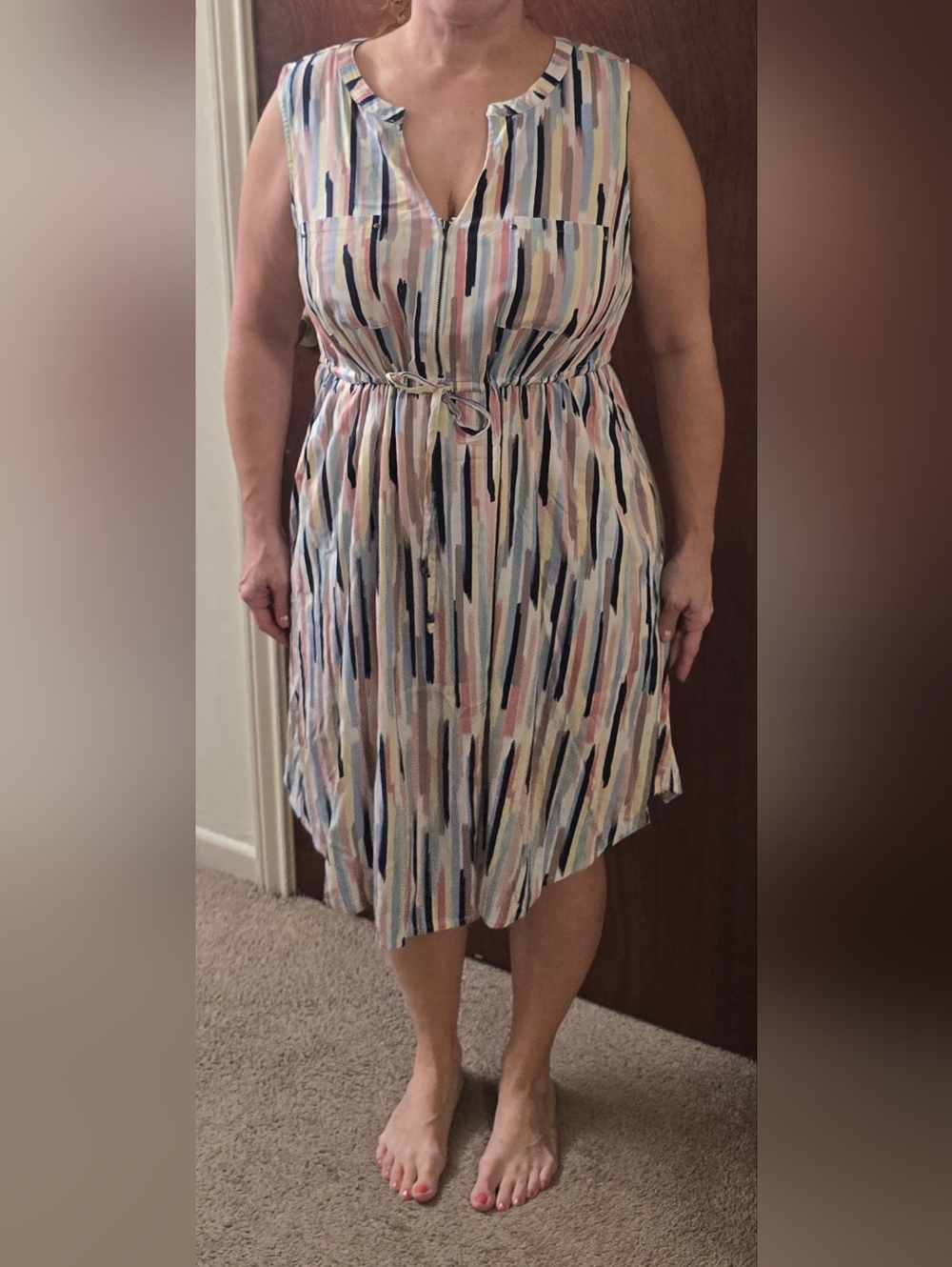 Torrid Multicolor Striped Midi Dress